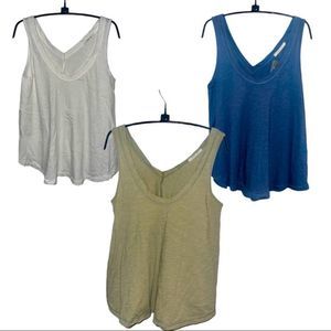 SET of THREE Tank Tops